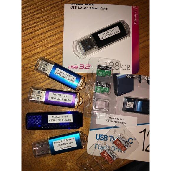 128GB USB-A 13-in-1 MacOS bootable installer, all 13 Apple Mac OS are included - Picture 8 of 8
